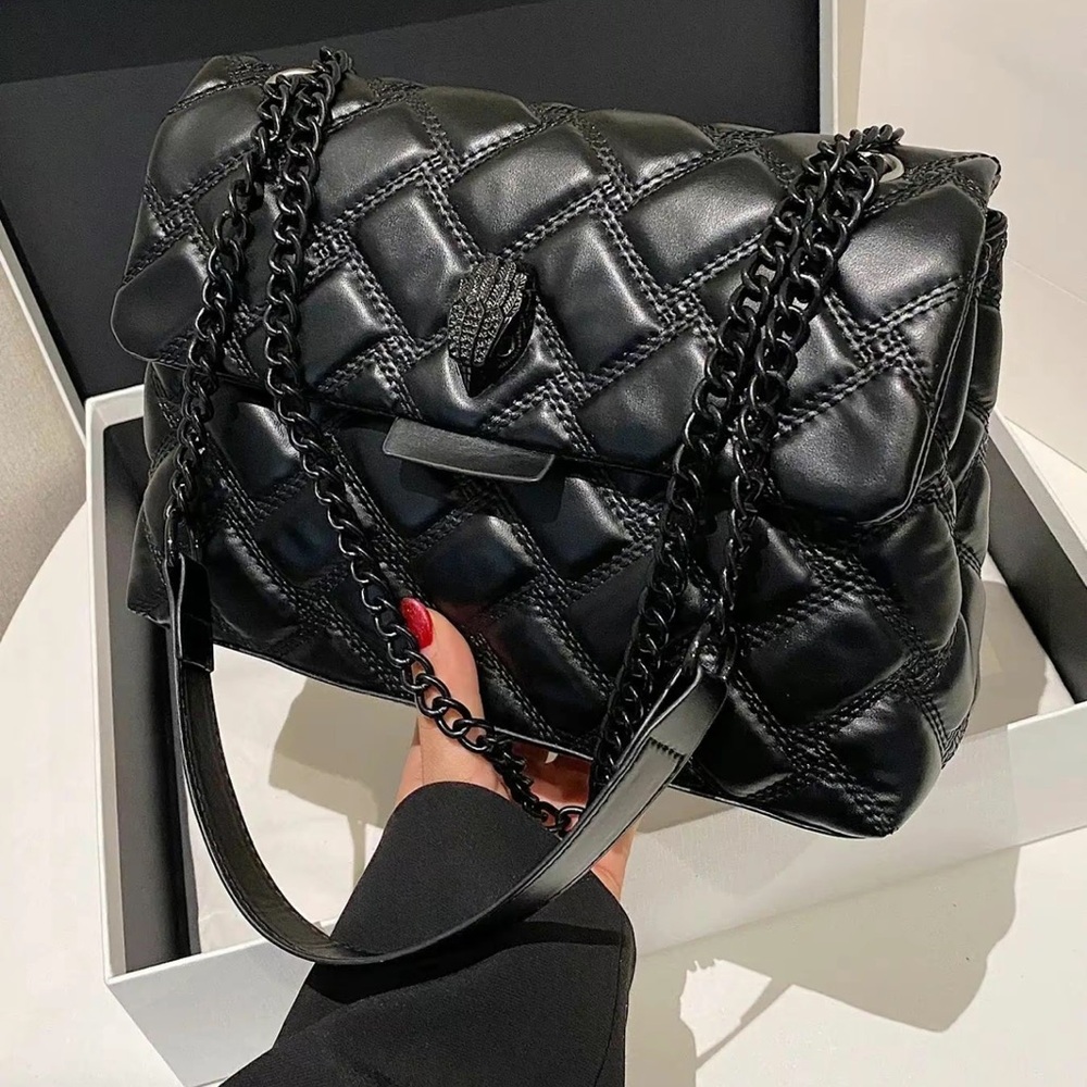 Quilted black bag